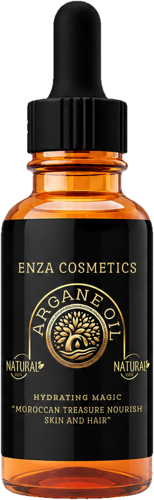 Bouteille d'huile d'argan Enza Cosmetics