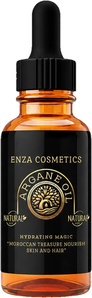 Bouteille d'huile d'argan Enza Cosmetics